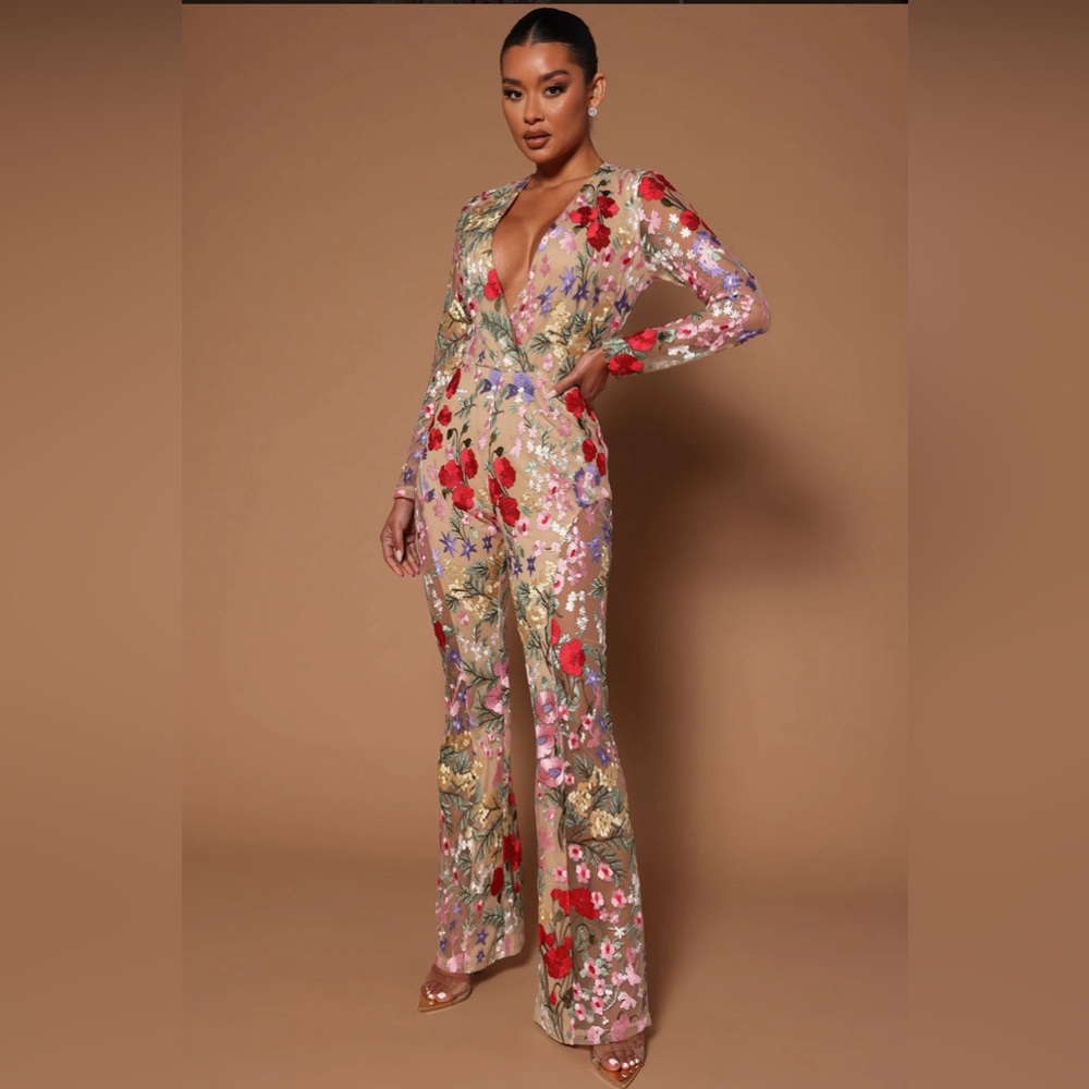 Rosalie Embroidered Jumpsuit XL NEW with tags!